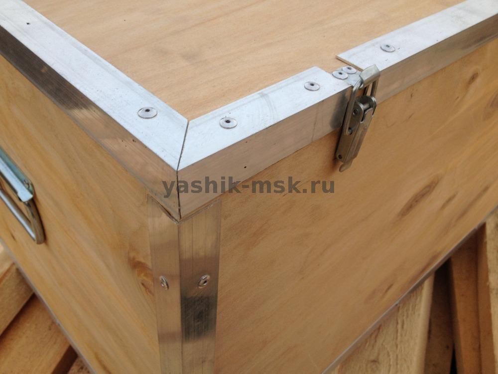 Фанерный ящик с алюминиевыми уголками 780*580*400